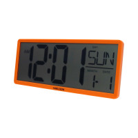 Digitálne hodiny Karlsson Table Clock Retro LCD KA6020OR, 36cm